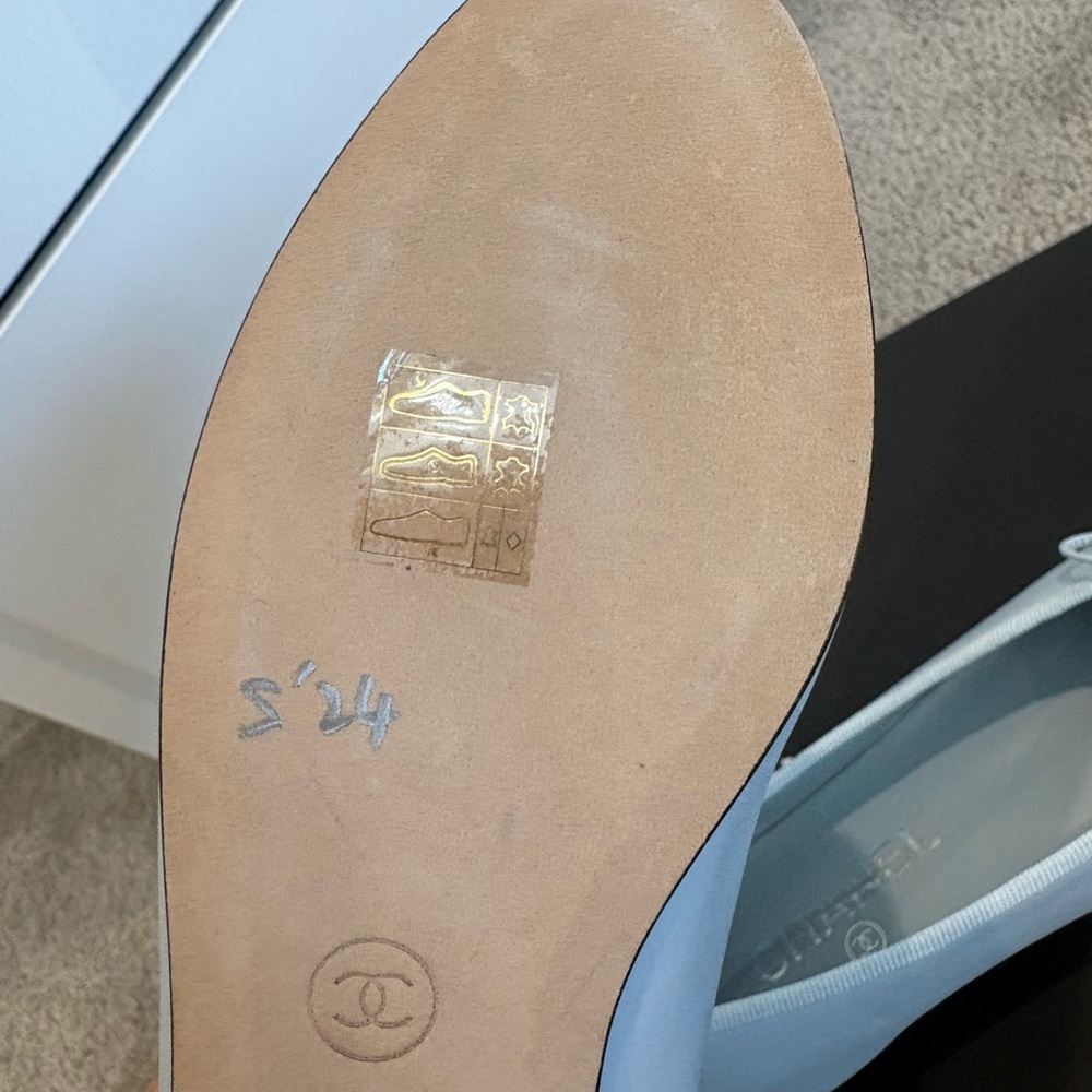 Chanel Ballet Flats - baby blue color - Picture 8 of 9